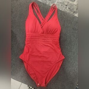 La Blanca Vibrant Red One-Piece Swimsuit